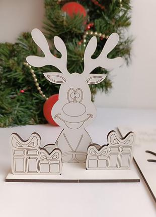 Весела 3d листівка з дерева "щасливого нового року!"