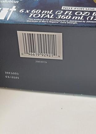 Kirkland minoxidil 5% киркланд миноксидил - упаковка (6 флаконов) лосьон для роста волос и бороды6 фото