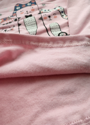 Гарна тепла піжама з начосом для дівчаток панди, єдиноріг, котики, авокадо7 фото