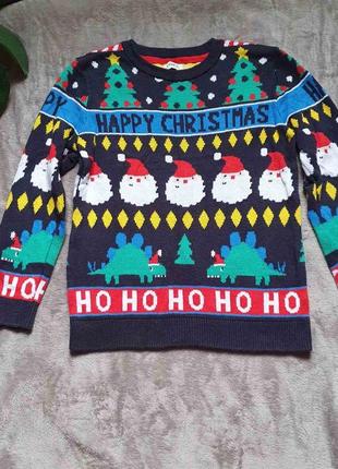 Гарний святковий светрик. свитер новогодний1 фото