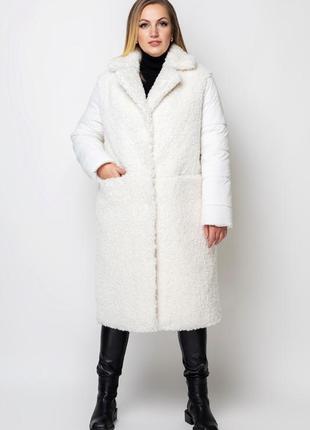 Пальто-сорочка muar альма 56 білий 0396