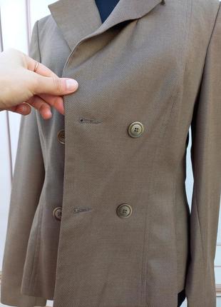 Шикарный коричневый пиджак4 фото