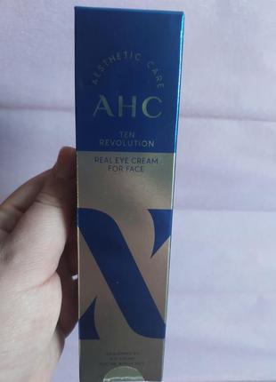 Антивіковий крем для повік і обличчя ahc ten revolution real eye cream for face 50ml