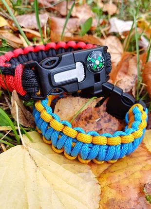 Браслет хаки военный паракорд8 фото