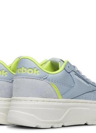 Акция кроссовки голубые кожа reebok club c doub4 фото