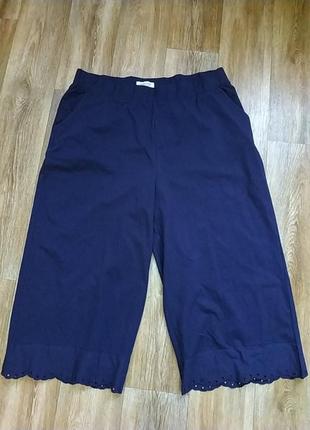 Штани капрі, ідеальний стан р 52-54, коттон