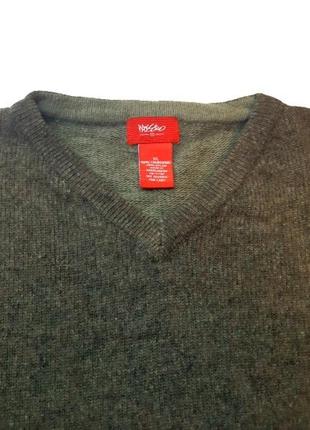 L-3xl пуловер, 80% вовна лами, светр, джемпер, великий розмір б-у пуловер, бладеш7 фото