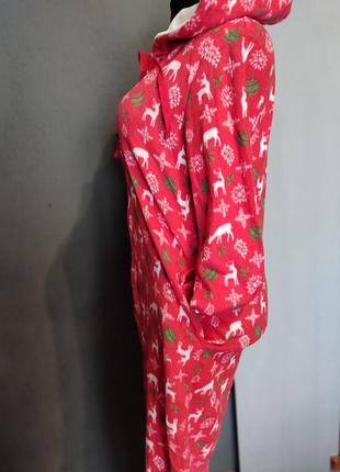 Пижама кигуруми флисовая зимний принт6 фото