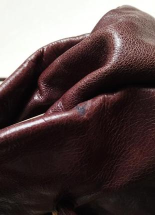 Кожаная сумка цвета настоящего шоколада8 фото