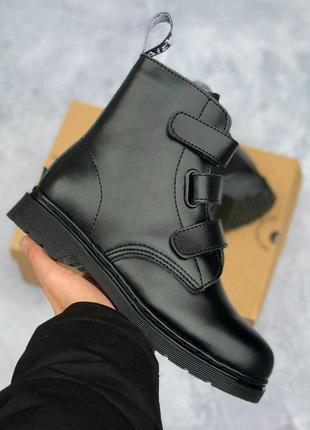 Жіночі зимові черевики dr. martens coralia venice mono black1 фото