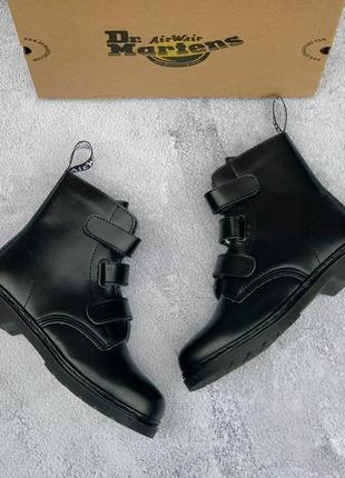 Жіночі зимові черевики dr. martens coralia venice mono black4 фото