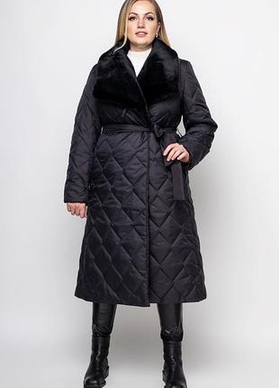 Пальто-сорочка muar холлі 58 чорний 0395