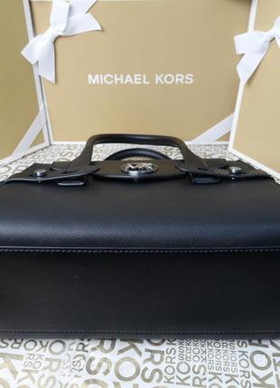 Кожаная сумка michael kors carmen md black оригинал майкл корс6 фото