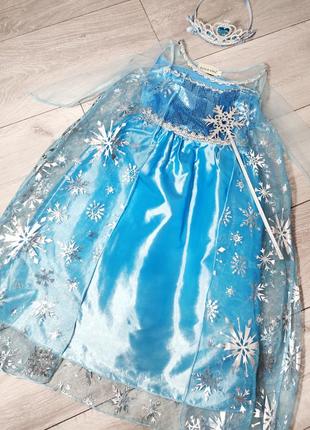 Карнавальное новогоднее
 плаття принцеси ельзи фроузен frozen принцесса  эльза холодное сердце1 фото