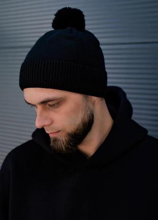 Утеплена шапка without pop black