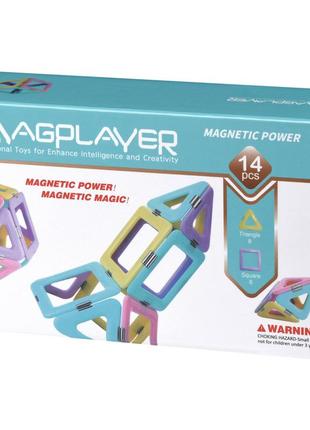 Конструктор magplayer магнітний 14 елементів (mph2-14)