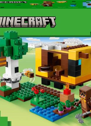 Конструктор lego minecraft бджолиний будиночок (21241)