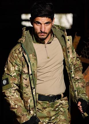 Тактическая куртка han-wild g8p g8yjscfy camouflage l мужская на флисе с капюшоном2 фото