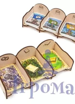 Органайзер колонизаторы: склад ресурсов дополнения / catan cardholder expansions