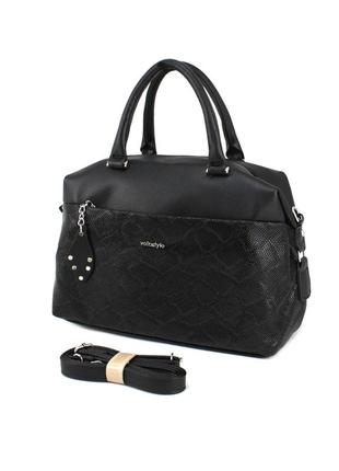 Женская сумка-саквояж voila 7837035 черная2 фото
