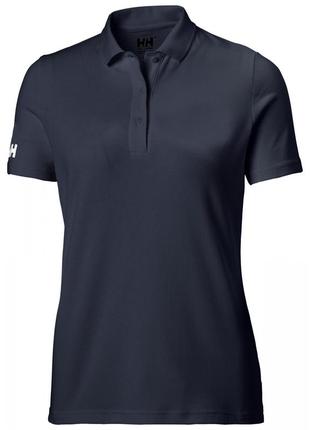 Шикарне жіноче поло синього кольору helly hansen w crew tech polo