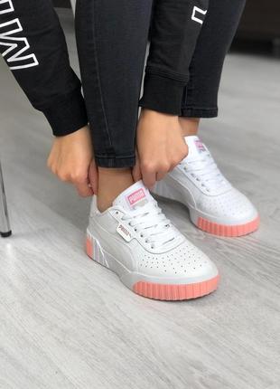 Puma white pink, женские кроссовки