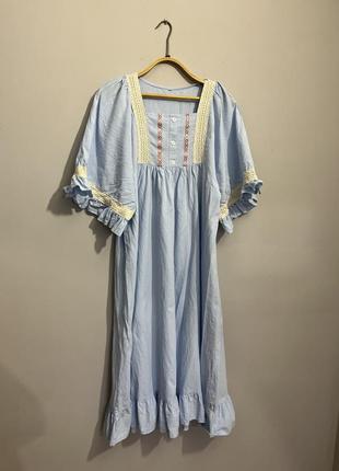 Ніжне блакитне плаття міді3 фото