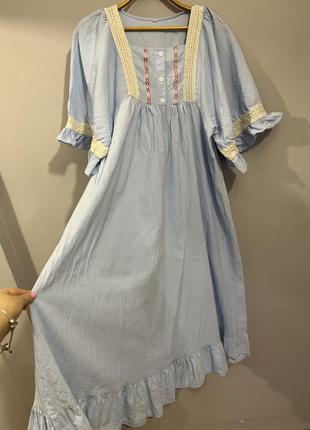 Ніжне блакитне плаття міді6 фото
