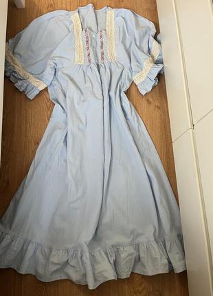 Ніжне блакитне плаття міді4 фото