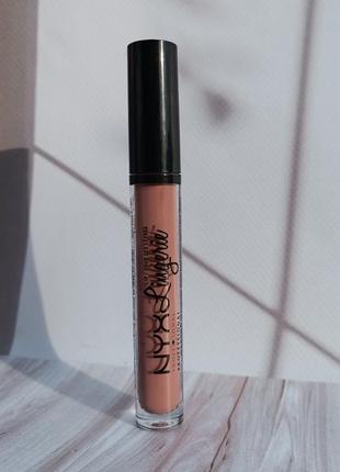 Жидкая матовая помада nyx lip lingerie цвет bustier.