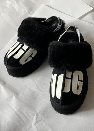 Ugg funkette broken logo slippers2 фото