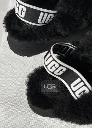 Ugg funkette broken logo slippers7 фото