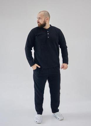 Пижама мужская флисовая домашний теплый костюм р.xl,2xl,3xl,4xl6 фото