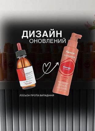 Лосьйон проти випадання волосся fanola vitamins energy lotion, 150 мл