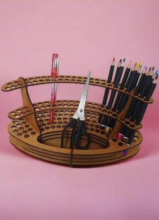 Органайзер для олівців підставка для олівців фломастерів кісточек з відділенням для канцелярії