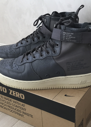 Оригінальні кросівки nike sf air force 1 mid dark grey2 фото