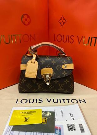 Женская сумка мини черная, сумка женская шоппер, сумка под стили ✨ louise vuitton эхо виттон3 фото