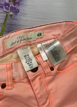 Джинси джинсики фірмові скіни кислотні для дівчинки h&m2 фото
