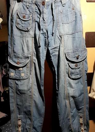 Стильные джинсы карго джоггеры