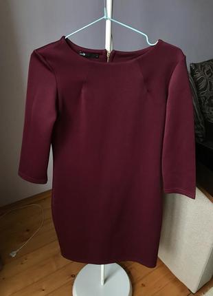 Сукня бордова коротка плаття