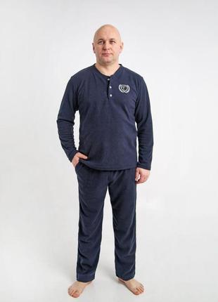 Пижама мужская флисовая домашний теплый костюм р.xl,2xl,3xl,4xl