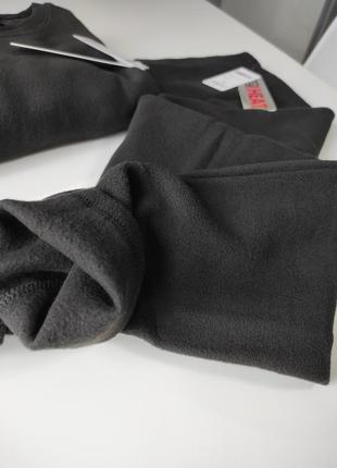 Зима сезон 32degrees термо белье мужская флис лосины кофта реглан черная мужская размер l5 фото