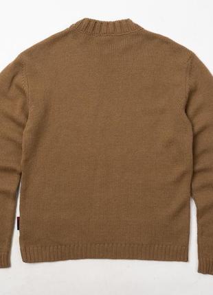 Dolce &amp; gabbana vintage wool sweater brown мужской свитер6 фото