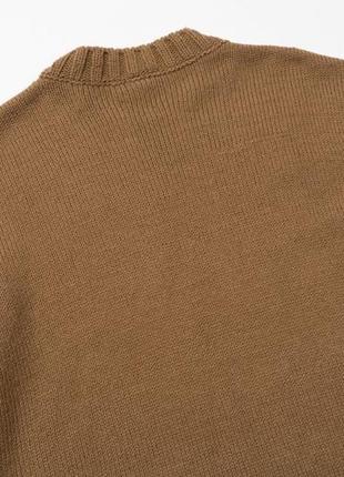 Dolce &amp; gabbana vintage wool sweater brown мужской свитер7 фото