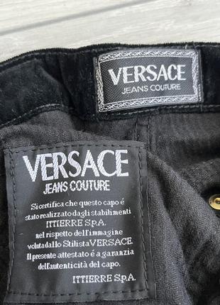 Велюровые штаны версаче versace jeans couture vintage вельветовые брюки винтаж7 фото