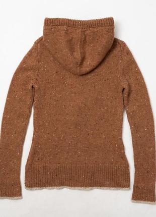 Patagonia ranchito brown hoodie wool sweater женский свитер6 фото