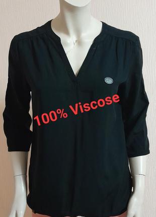Нежная вискозная блузка чёрного цвета naketano, 💯 оригинал, молниеносная отправка 🚀⚡