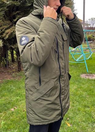 Тепла зимова куртка house brand з хутровим капюшоном (знімається)