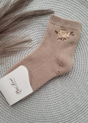 Теплі жіночі шкарпетки махрові, короткі7 фото