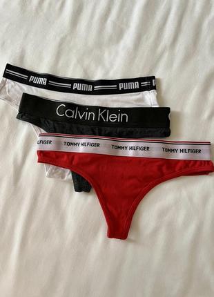 Трусики стринги calvin klein puma2 фото